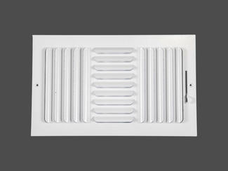Air Register manufacturer 3-Way Curved Blade Supply Air Grille - Maximum Air Flow - HVAC Vent Cover-3CB