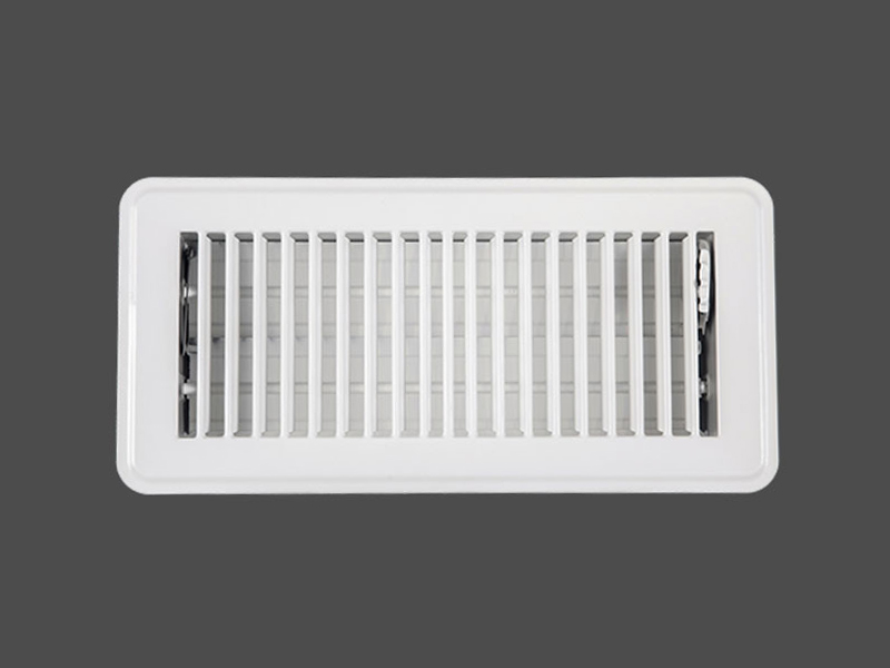 Floor Register Air Supply with Damper & Lever 1FL-White