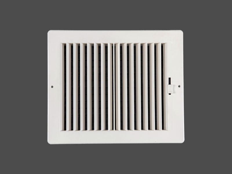 Two-way plastic side wall/ceiling register 2SW-P