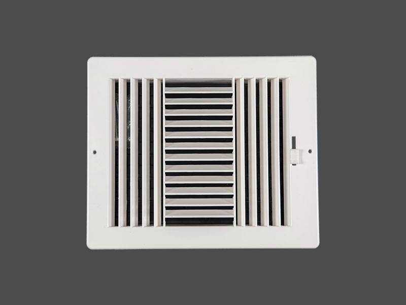 Three-Way Plastic Side Wall/Ceiling Register 3SW-P