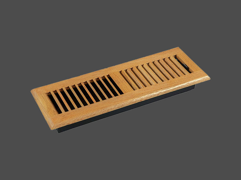 Wooden Floor Register with Louvered 2RWF